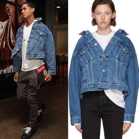 balenciaga swing denim jacket replica|balenciaga denim jacket dhgate.